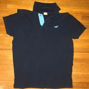 Navy blue Hollister polo